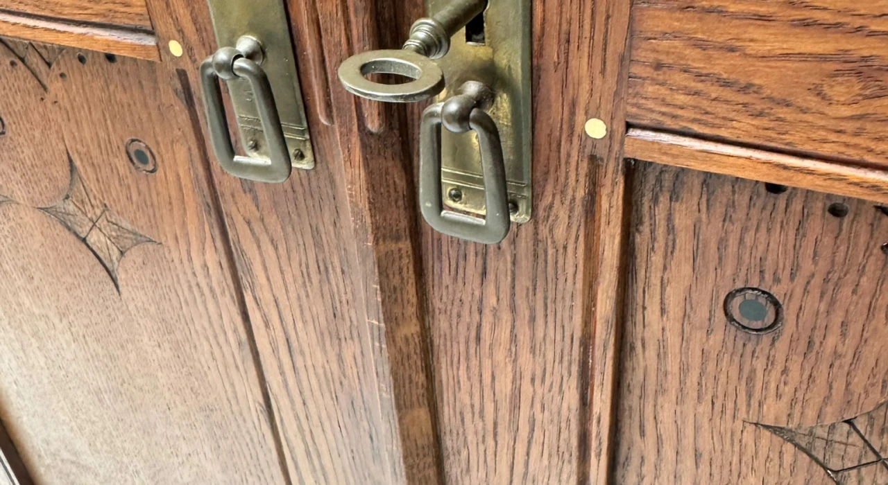 Arts & Crafts Armoire or Bookcase In the style of Architect Lauweriks, 1890s